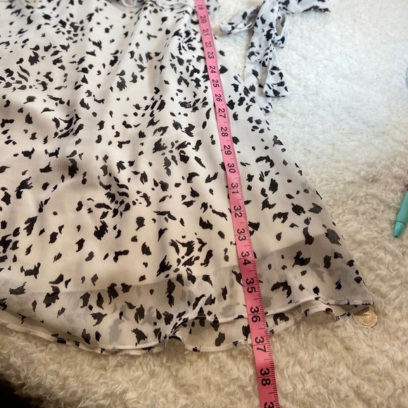 🛑 SOLD🛑SOLD🛑SOLD🛑SOLD🛑SOLD🛑SOLD🛑    Sam Edelman white black ruffle  dress - Picture 14 of 16